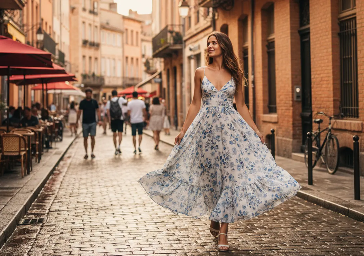 Comment porter robe légère été fluide